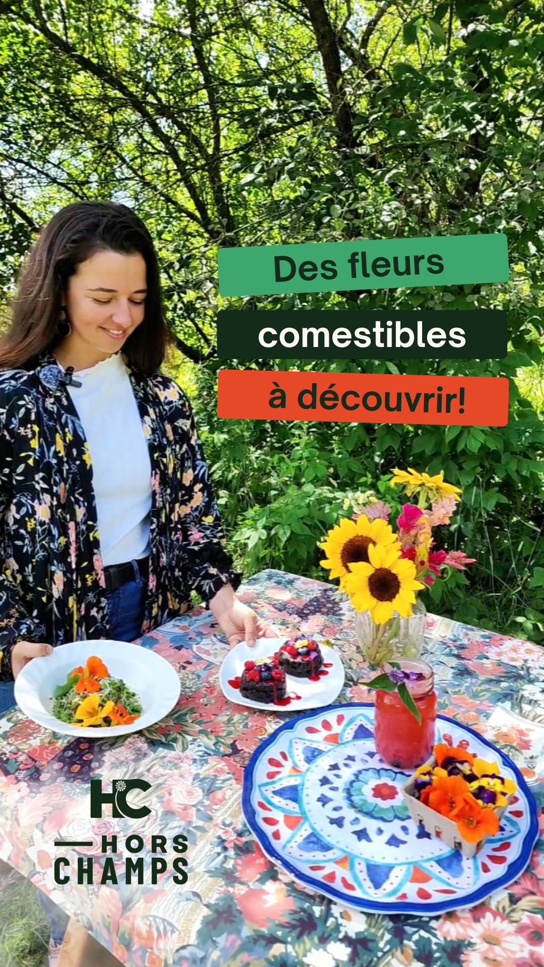 Vidéo sur les fleurs comestibles d'Espace Hors Champs